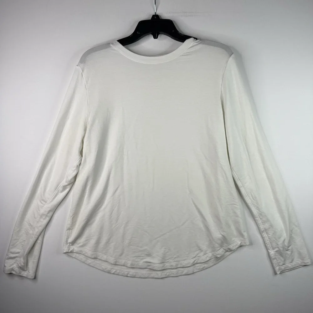 lululemon White Long Sleeve Shirt 16 Tag Missing